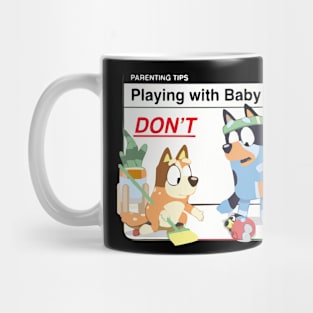 playing with baby Mug